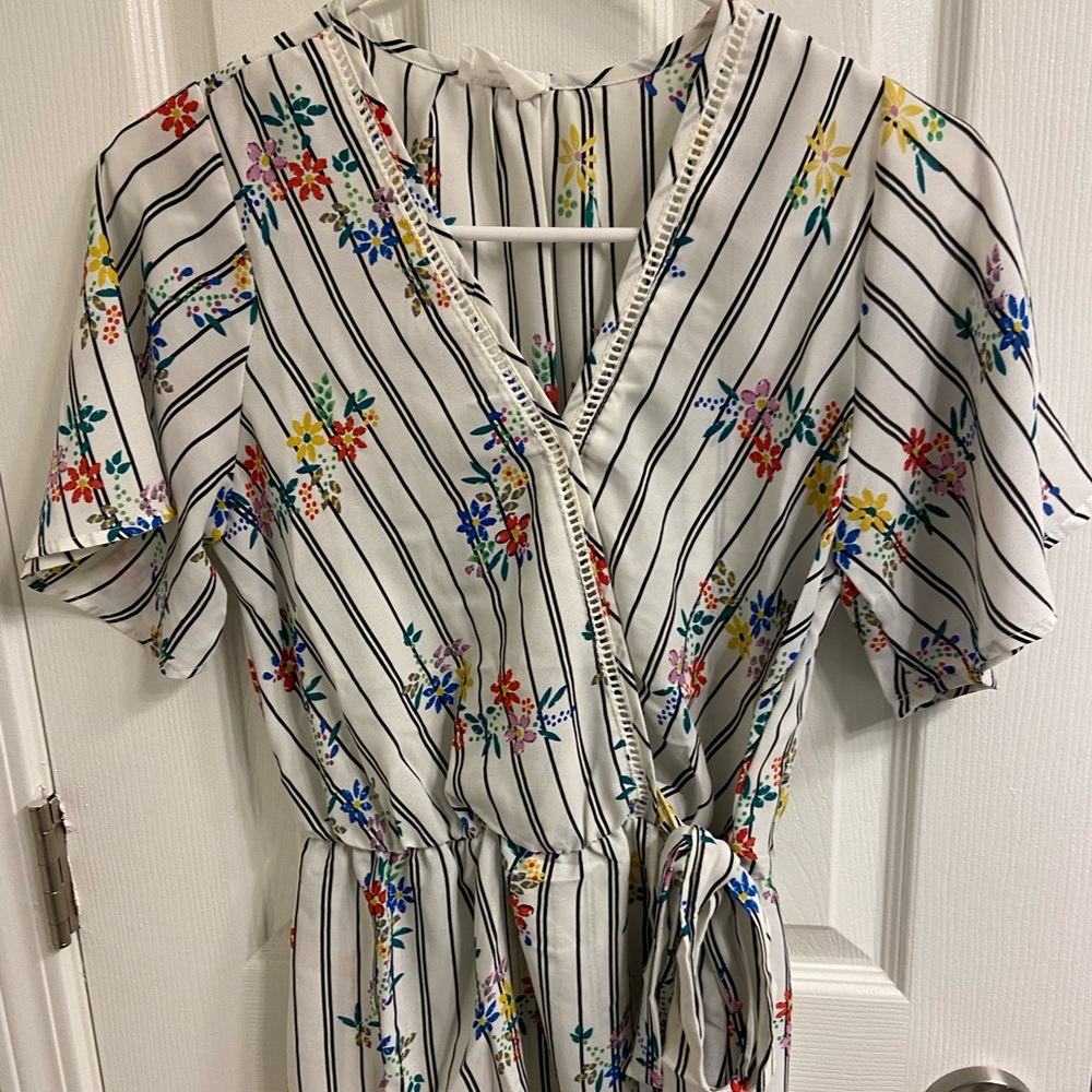 Cinched Tie Wrap Blouse